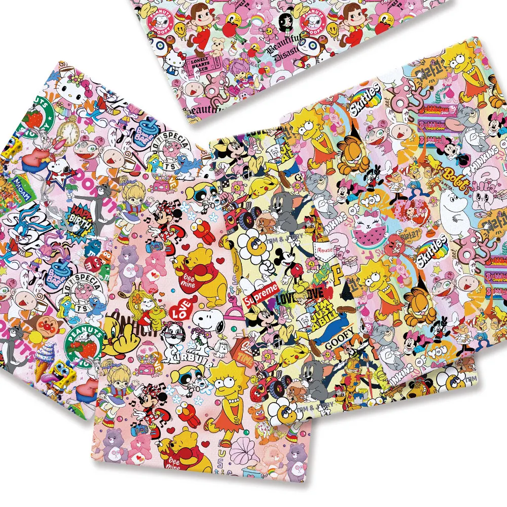 Polyester cotton Cartoon Fabri - Baby Clothing Material review and price