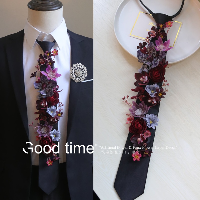 Tie flower simulation flower,  - Baby Clothing Event review and price