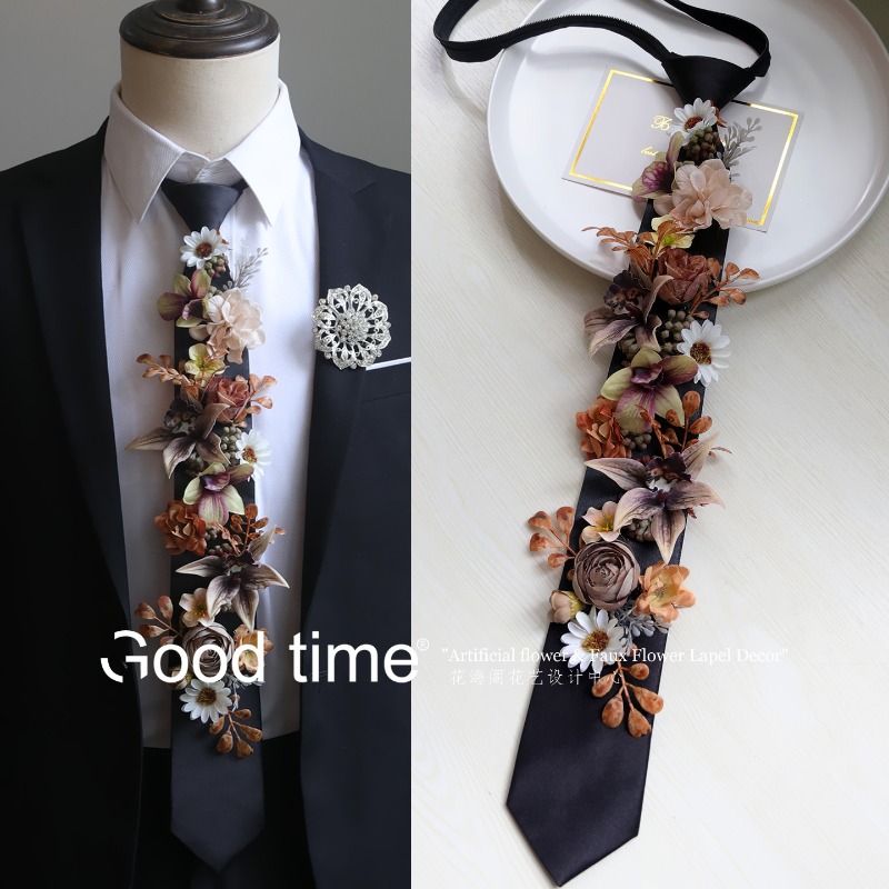 Tie flower simulation flower,  - Baby Clothing Event review and price