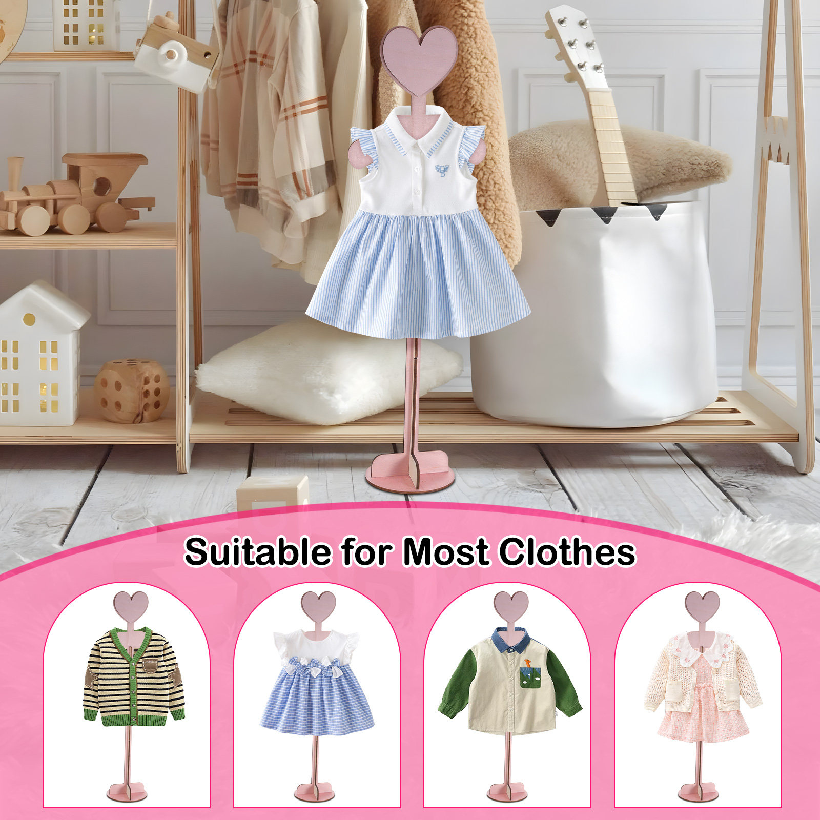Wooden Baby Clothes Display St - Baby Shop Clothing review and price